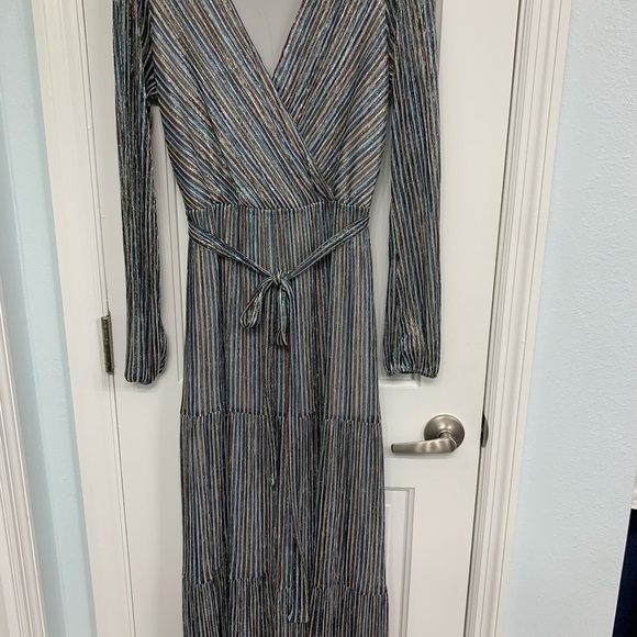 Dressy, long, metallic, dress by June & Hudson, size Small - Picture 1 of 14